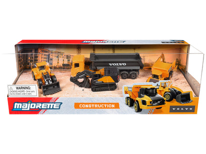"Volvo Construction" (2026) 4 Piece Set 1/64 Diecast Model Cars by Majorette-2