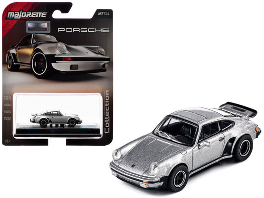 1975 Porsche 930 Turbo Silver Metallic "Collection" Series 1/64 Diecast Model Car by Majorette by Majorette