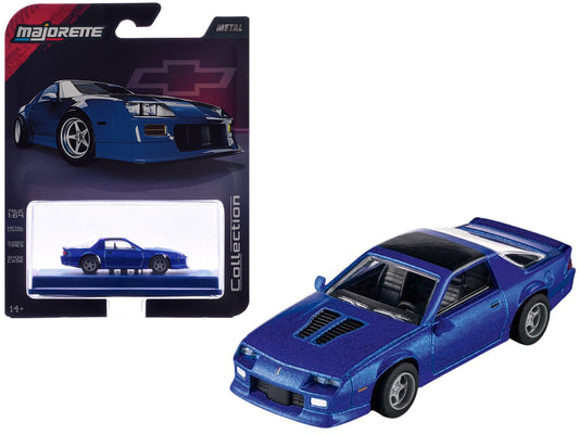 1985 Chevrolet Camaro Blue Metallic with Black Top "Collection" Series 1/64 Diecast Model Car by Majorette by Majorette