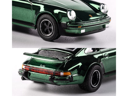 1975 Porsche 930 Turbo Green Metallic "Collection" Series 1/64 Diecast Model Car by Majorette by Majorette
