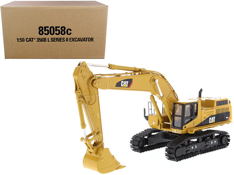 CAT Caterpillar 365B L Series II Hydraulic Excavator with Two Figurines "Core Classics Series" 1/50 Diecast Model by Diecast Masters by Diecast Masters
