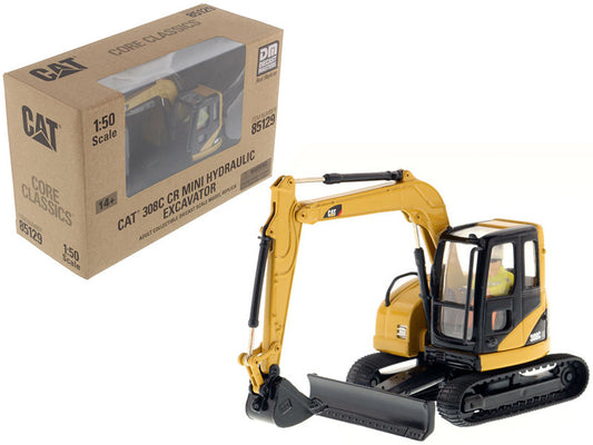CAT Caterpillar 308C CR Excavator with Operator "Core Classics Series" 1/50 Diecast Model by Diecast Masters by Diecast Masters
