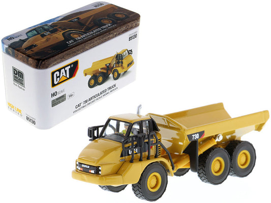 CAT Caterpillar 730 Articulated Dump Truck with Operator "High Line" Series 1/87 (HO) Scale Diecast Model by Diecast Masters by Diecast Masters