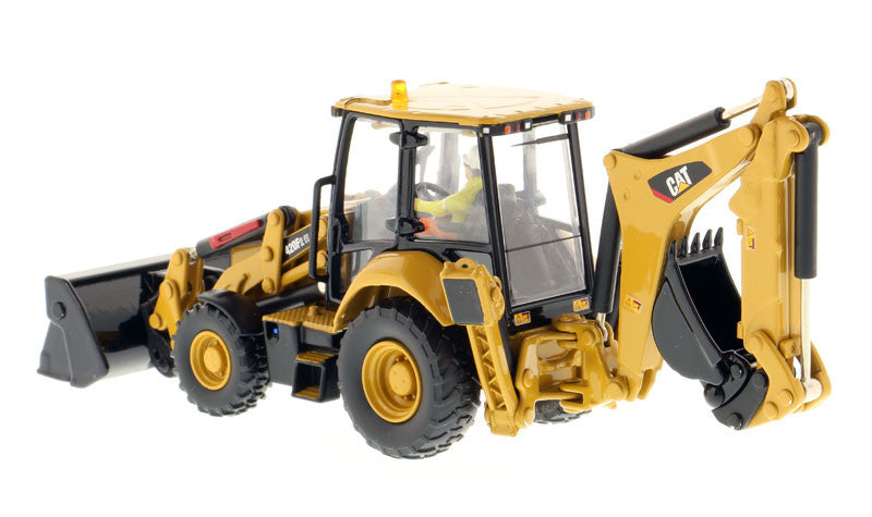 CAT Caterpillar 420F2 IT Backhoe Loader with Operator "High Line Series" 1/50 Diecast Model by Diecast Masters by Diecast Masters
