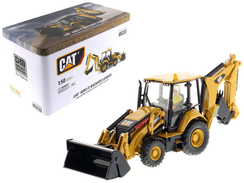 CAT Caterpillar 420F2 IT Backhoe Loader with Operator "High Line Series" 1/50 Diecast Model by Diecast Masters by Diecast Masters