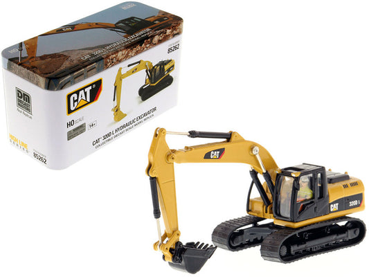 CAT Caterpillar 320D L Hydraulic Excavator with Operator "High Line" Series 1/87 (HO) Scale Diecast Model by Diecast Masters by Diecast Masters
