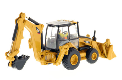 CAT Caterpillar 450E Backhoe Loader with Operator "High Line" Series 1/87 (HO) Scale Diecast Model by Diecast Masters by Diecast Masters