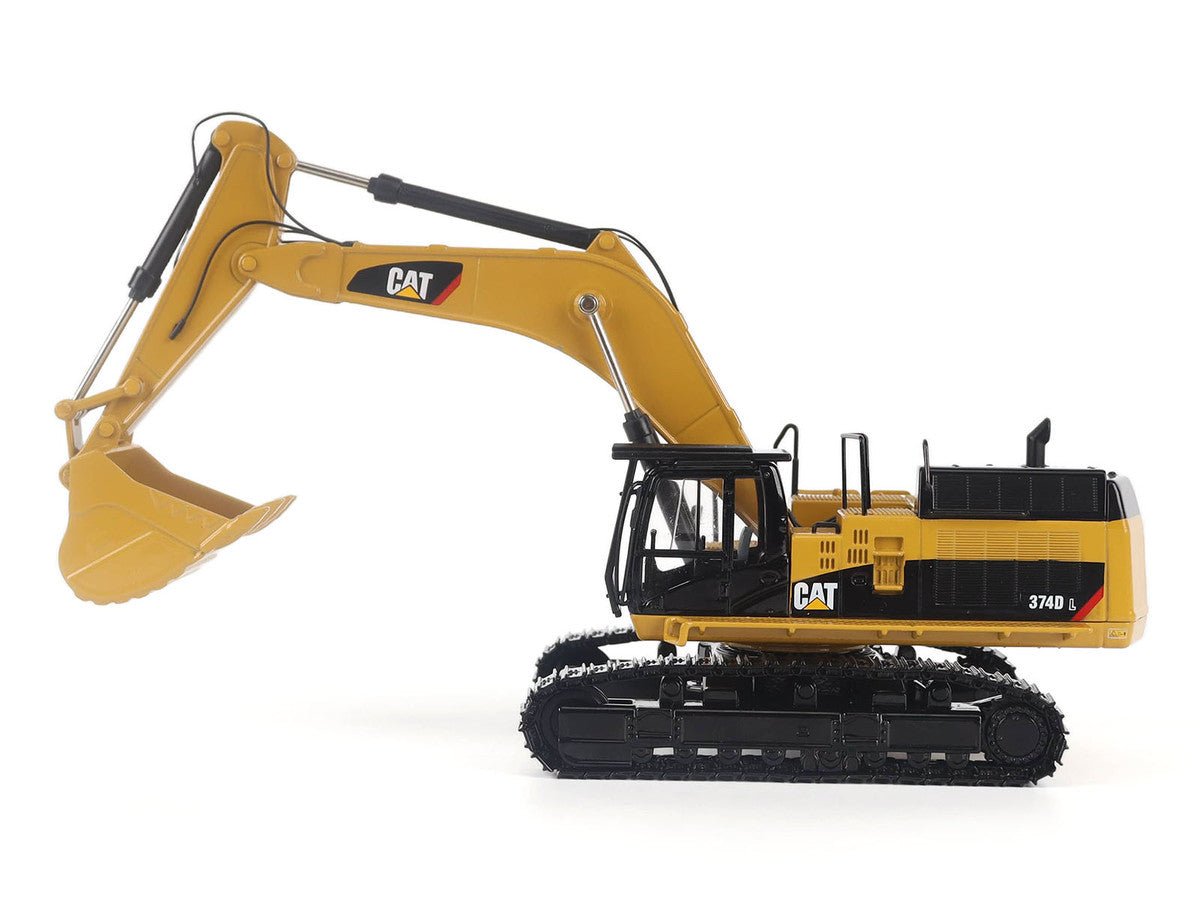 CAT Caterpillar 374D L Hydraulic Excavator Yellow "Core Classics" Series 1/50 Diecast Model by Diecast Masters-1