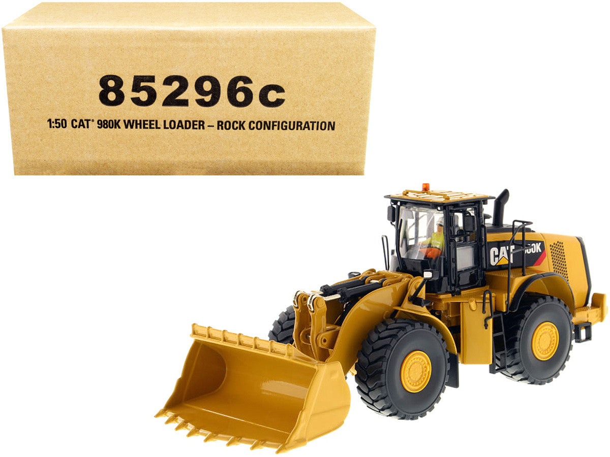 CAT Caterpillar 980K Wheel Loader Rock Configuration with Operator "Core Classics Series" 1/50 Diecast Model by Diecast Masters by Diecast Masters