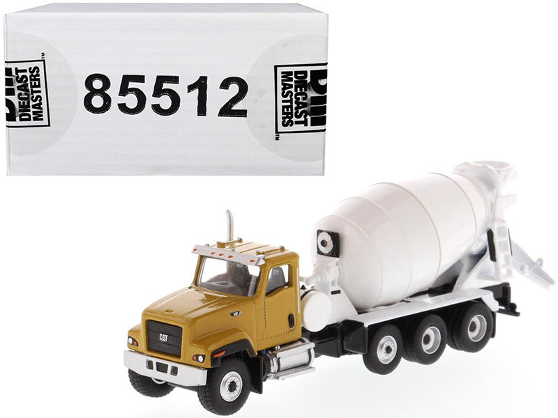 CAT Caterpillar CT681 Concrete Mixer Yellow and White "High Line" Series 1/87 (HO) Scale Diecast Model by Diecast Masters by Diecast Masters