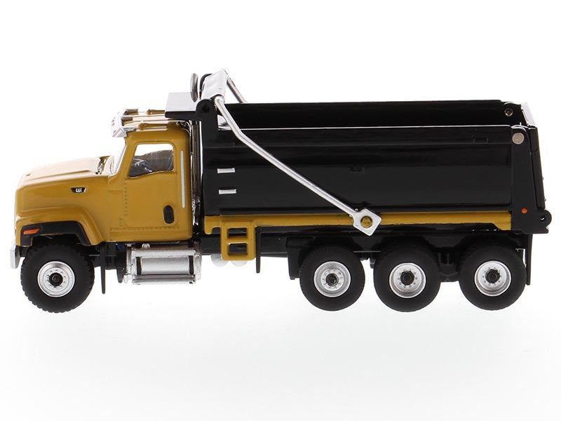 CAT Caterpillar CT681 Dump Truck Yellow and Black "High Line" Series 1/87 (HO) Scale Diecast Model by Diecast Masters by Diecast Masters