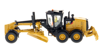 CAT Caterpillar 12M3 Motor Grader with Operator "High Line" Series 1/87 (HO) Scale Diecast Model by Diecast Masters by Diecast Masters