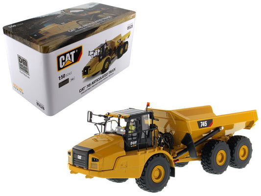 CAT Caterpillar 745 Articulated Dump Truck with Removable Operator "High Line" Series 1/50 Diecast Model by Diecast Masters by Diecast Masters