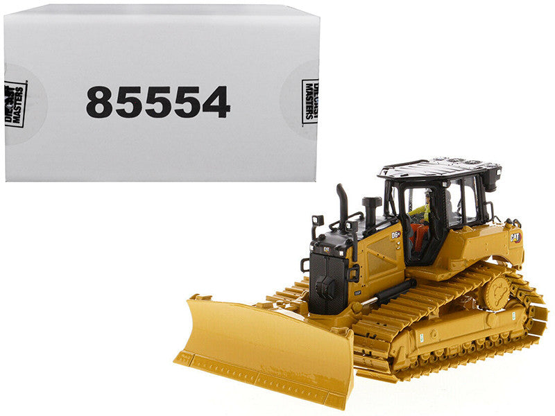 CAT Caterpillar D6 XE LGP Track Type Tractor Dozer with VPAT Blade and Operator "High Line" Series 1/50 Diecast Model by Diecast Masters by Diecast Masters