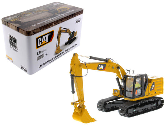 CAT Caterpillar 320 Hydraulic Excavator with Operator High Line Series 1/50 Diecast Model by Diecast Masters by Diecast Masters