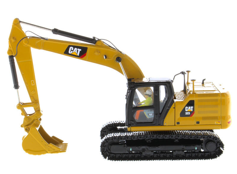 CAT Caterpillar 323 Hydraulic Excavator with Operator Next Generation Design "High Line Series" 1/50 Diecast Model by Diecast Masters by Diecast Masters