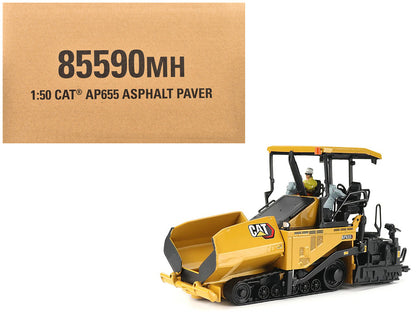 CAT Caterpillar AP655F Asphalt Paver Yellow "Core Classics" Series 1/50 Diecast Model by Diecast Masters by Diecast Masters