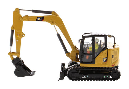 CAT Caterpillar 308 CR Next Generation Mini Hydraulic Excavator with Work Tools and Operator "High Line" Series 1/50 Diecast Model by Diecast Masters by Diecast Masters