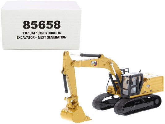CAT Caterpillar 336 Next Generation Hydraulic Excavator "High Line" Series 1/87 (HO) Scale Diecast Model by Diecast Masters by Diecast Masters