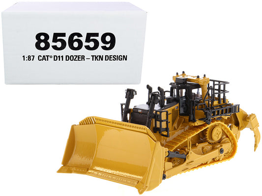 CAT Caterpillar D11 Track-Type Tractor Dozer TKN Design "High Line" Series 1/87 (HO) Scale Diecast Model by Diecast Masters by Diecast Masters