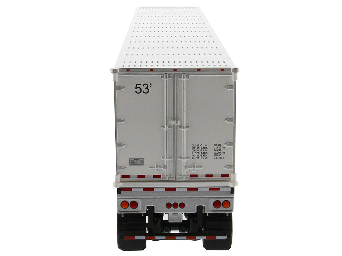 Peterbilt 579 UltraLoft Truck Tractor Red with "CAT Caterpillar" Mural Dry Van Trailer "Transport Series" 1/50 Diecast Model by Diecast Masters by Diecast Masters