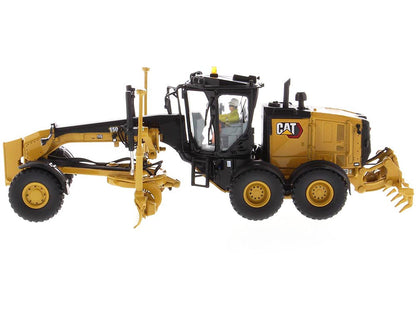 CAT Caterpillar 150 Motor Grader with Operator "High Line Series" 1/50 Diecast Model by Diecast Masters by Diecast Masters