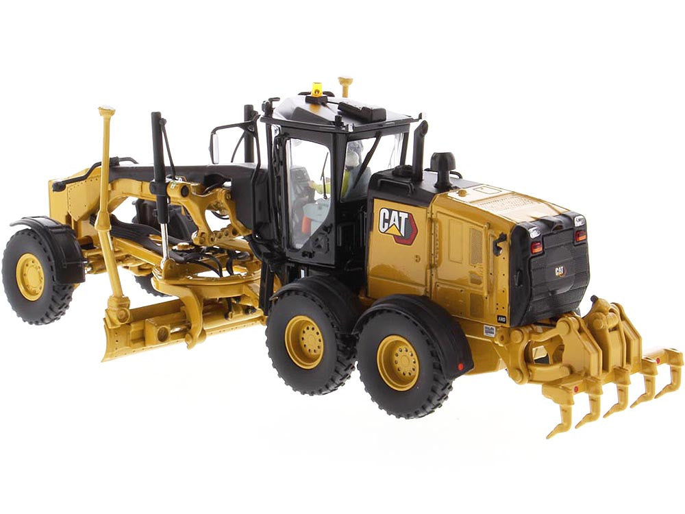 CAT Caterpillar 150 Motor Grader with Operator "High Line Series" 1/50 Diecast Model by Diecast Masters by Diecast Masters