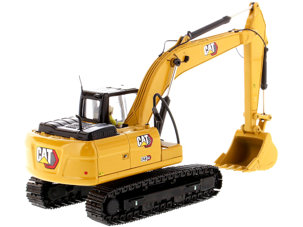 CAT Caterpillar 323 GX Hydraulic Excavator with Operator "High Line" Series 1/50 Diecast Model by Diecast Masters by Diecast Masters