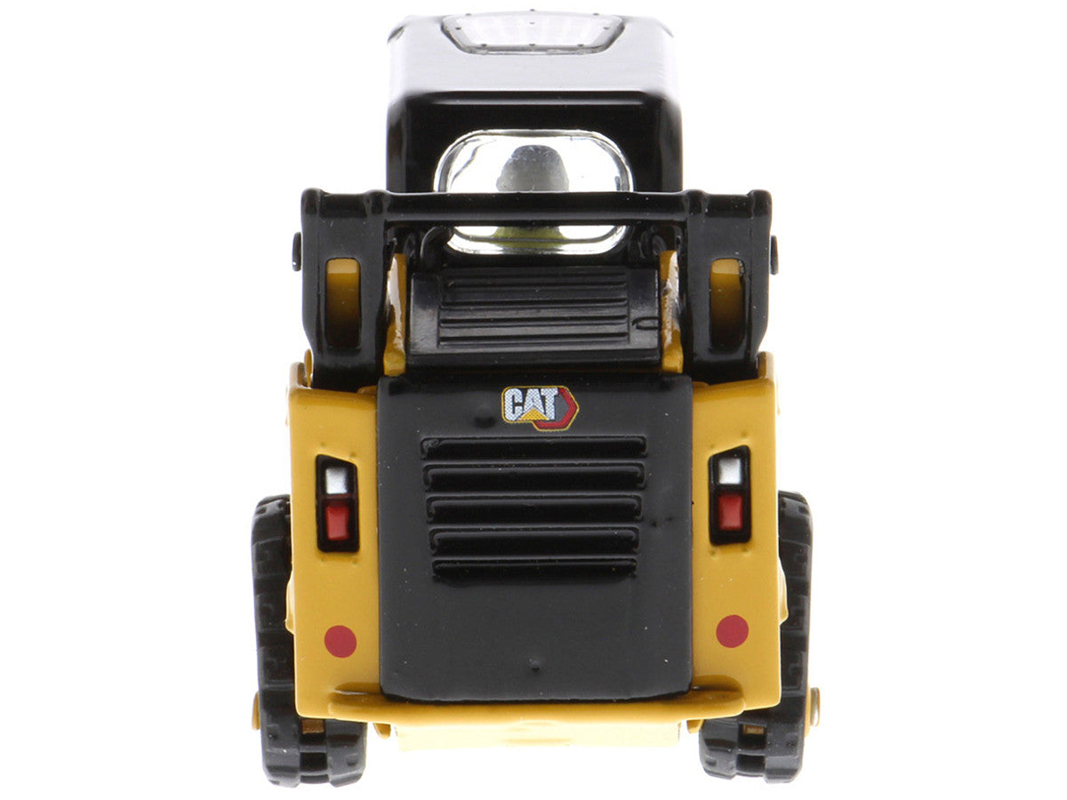 CAT Caterpillar 259D3 Compact Track Loader with Work Tools and Operator Yellow "High Line Series" 1/50 Diecast Model by Diecast Masters by Diecast Masters