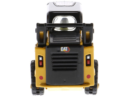 CAT Caterpillar 259D3 Compact Track Loader with Work Tools and Operator Yellow "High Line Series" 1/50 Diecast Model by Diecast Masters by Diecast Masters