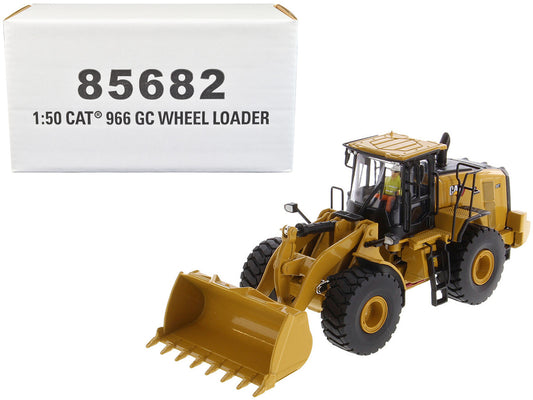 CAT Caterpillar 966 GC Wheel Loader Yellow with Operator "High Line Series" 1/50 Diecast Model by Diecast Masters by Diecast Masters