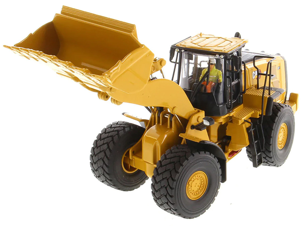 CAT Caterpillar 980 Wheel Loader Yellow with Operator "High Line Series" 1/50 Diecast Model by Diecast Masters by Diecast Masters
