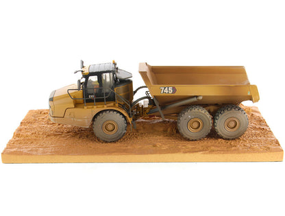 CAT Caterpillar 745 Articulated Truck with Operator (Dirty Version) "Weathered" Series 1/50 Diecast Model by Diecast Masters by Diecast Masters