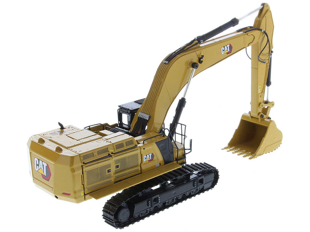 CAT Caterpillar 395 Next Generation Hydraulic Excavator (General Purpose Version) Yellow with Operator and Additional Tools "High Line" Series 1/50 Diecast Model by Diecast Masters by Diecast Masters