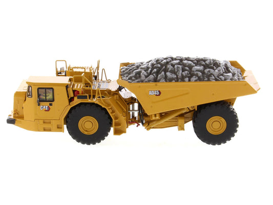 CAT Caterpillar AD45 Underground Articulated Truck Yellow "High Line" Series 1/50 Diecast Model by Diecast Masters by Diecast Masters