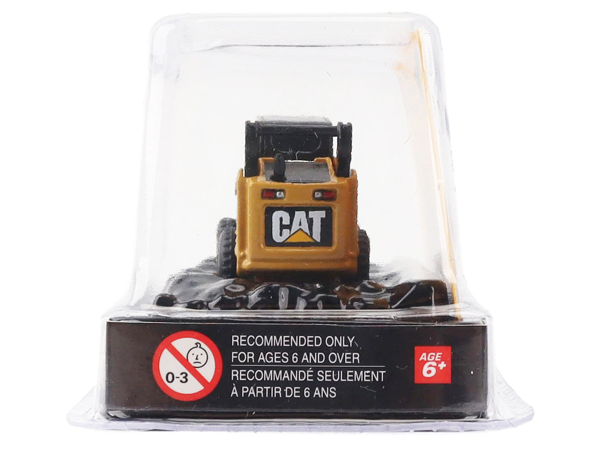 CAT Caterpillar 272C Skid Steer Loader with Pallet Fork Yellow "Micro-Constructor" Series Diecast Model by Diecast Masters by Diecast Masters