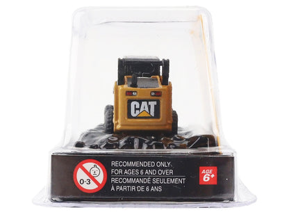CAT Caterpillar 272C Skid Steer Loader with Pallet Fork Yellow "Micro-Constructor" Series Diecast Model by Diecast Masters by Diecast Masters