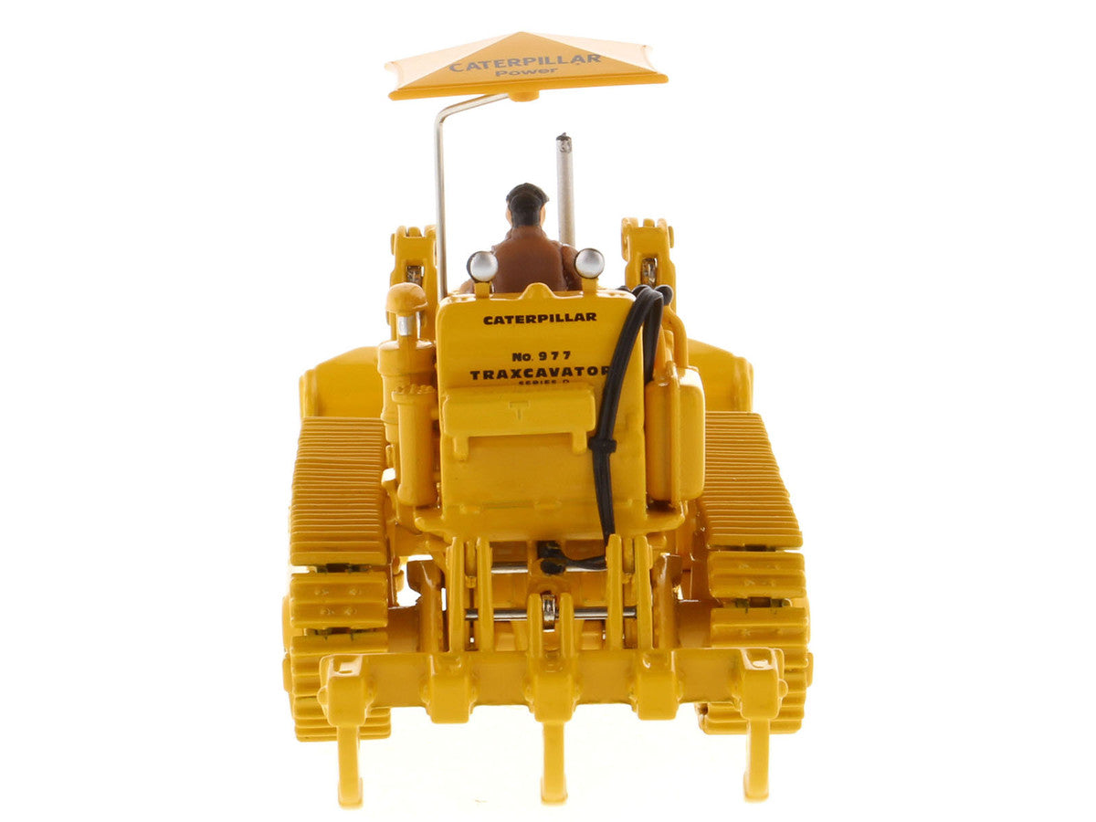 CAT Caterpillar 977D Traxcavator Yellow with Operator "Vintage Series" 1/50 Diecast Model by Diecast Masters by Diecast Masters