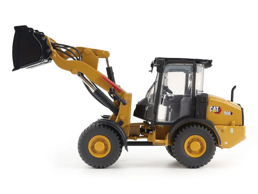 CAT Caterpillar 906 Compact Wheel Loader Yellow with Operator "High Line Series" 1/50 Diecast Model by Diecast Masters by Diecast Masters