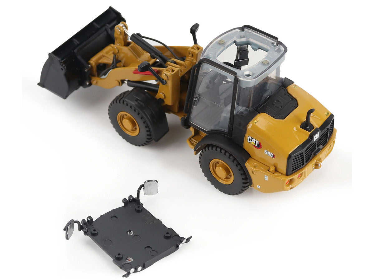 CAT Caterpillar 906 Compact Wheel Loader Yellow with Operator "High Line Series" 1/50 Diecast Model by Diecast Masters by Diecast Masters