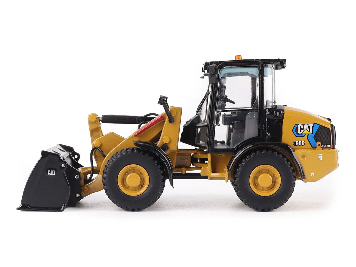 CAT Caterpillar 906 Electric Compact Wheel Loader Yellow with Operator "High Line Series" 1/50 Diecast Model by Diecast Masters by Diecast Masters