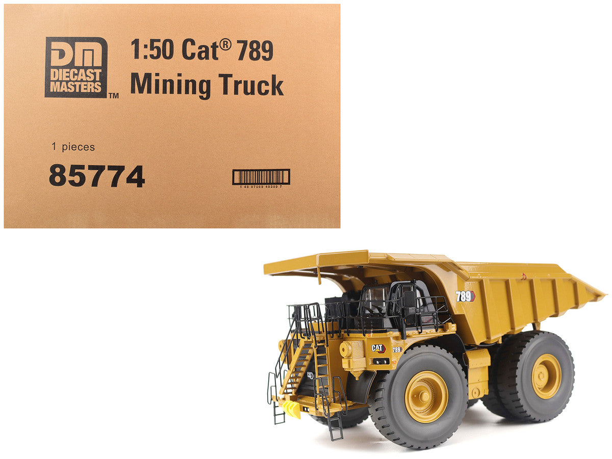 CAT Caterpillar 789 Mining Truck Yellow "High Line" Series 1/50 Diecast Model by Diecast Masters by Diecast Masters
