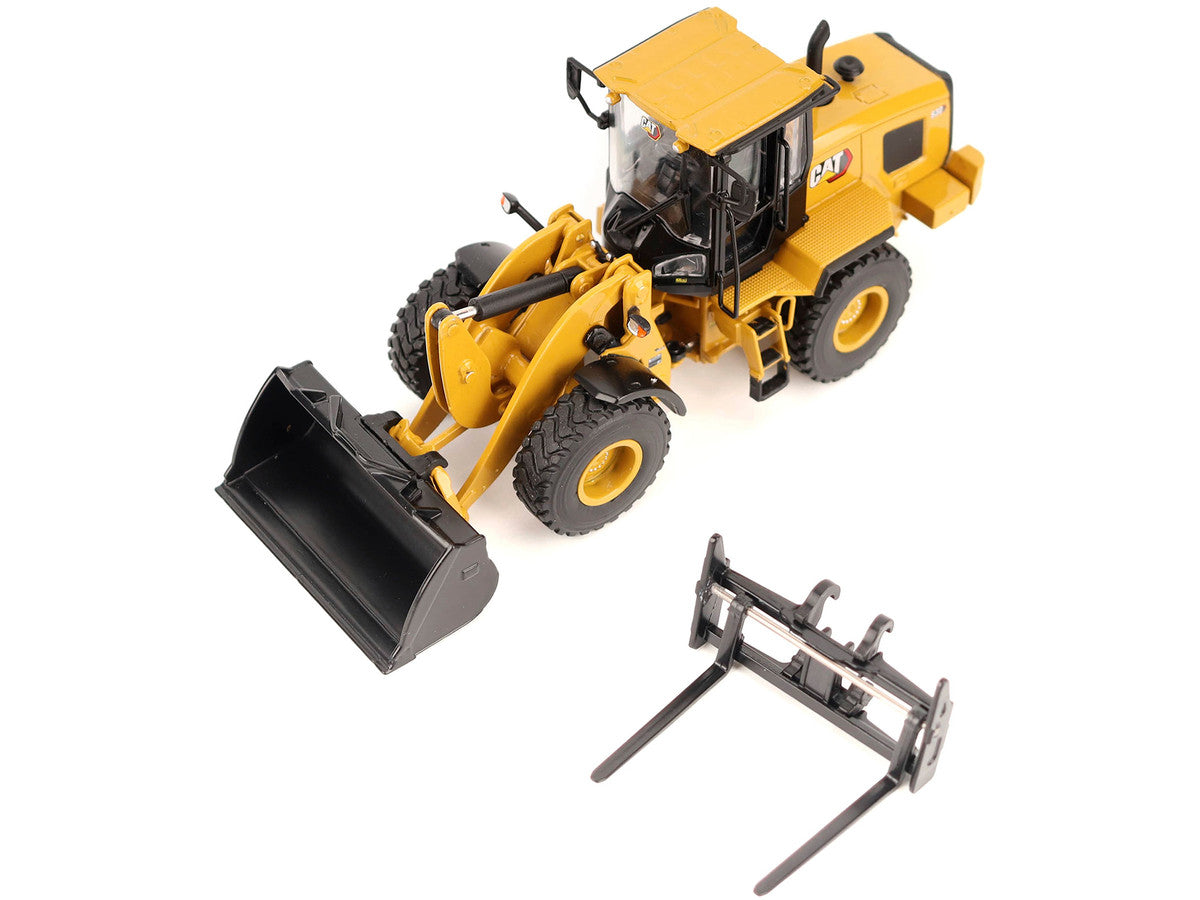 CAT Caterpillar 930 Wheel Loader with Operator Yellow "High Line" Series 1/50 Diecast Model by Diecast Masters by Diecast Masters