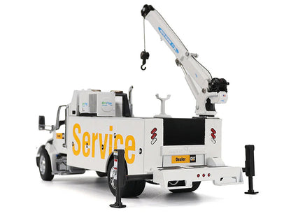 Kenworth T380 Auto-Crane Titan 85 Truck with Miller EnPak White "Transport Series" 1/50 Diecast Model by Diecast Masters by Diecast Masters