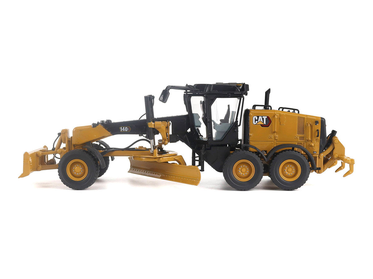 CAT Caterpillar 140 JOY Motor Grader Yellow with Black Top "High Line" Series 1/50 Diecast Model by Diecast Masters by Diecast Masters