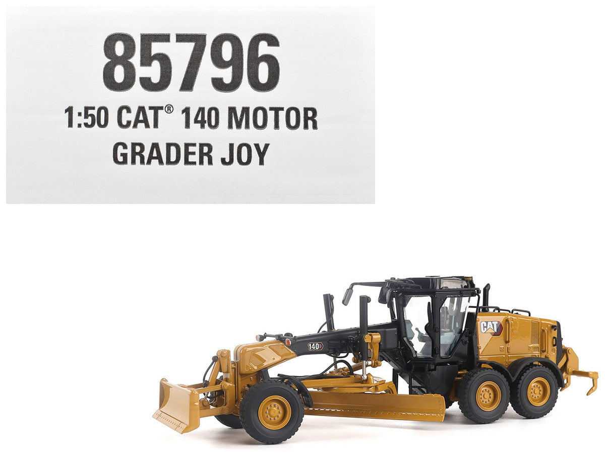CAT Caterpillar 140 JOY Motor Grader Yellow with Black Top "High Line" Series 1/50 Diecast Model by Diecast Masters by Diecast Masters