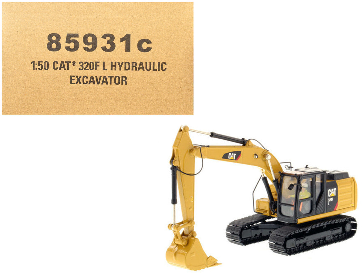 CAT Caterpillar 320F L Hydraulic Excavator with Operator "Core Classics" Series 1/50 Diecast Model by Diecast Masters by Diecast Masters