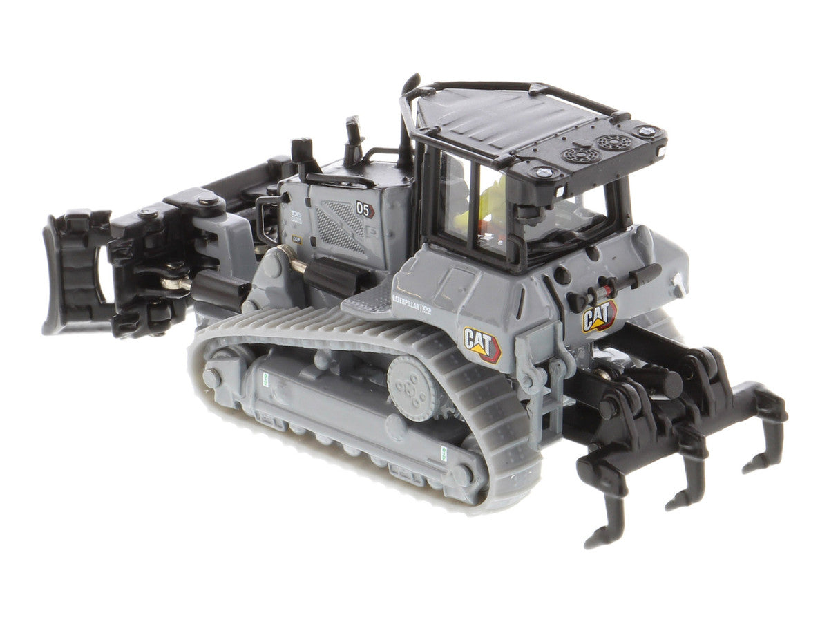 CAT Caterpillar D5 Track-Type Dozer "Centennial" Gray with Operator "High Line Series" 1/87 (HO) Diecast Model by Diecast Masters by Diecast Masters