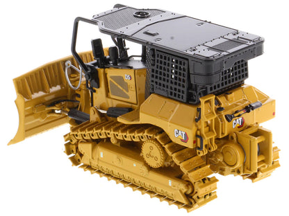 CAT Caterpillar D5 XR Fire Suppression Track Type Dozer Yellow "High Line" Series 1/50 Diecast Model by Diecast Masters by Diecast Masters
