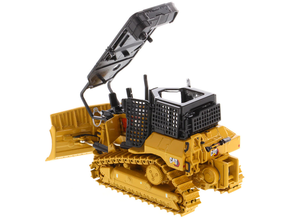 CAT Caterpillar D5 XR Fire Suppression Track Type Dozer Yellow "High Line" Series 1/50 Diecast Model by Diecast Masters by Diecast Masters